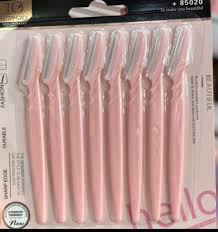 Pink Eyebrow Razor Set (Pack of 12)